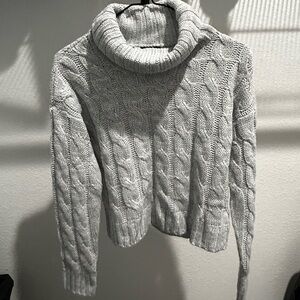 Gray turtle neck sweater